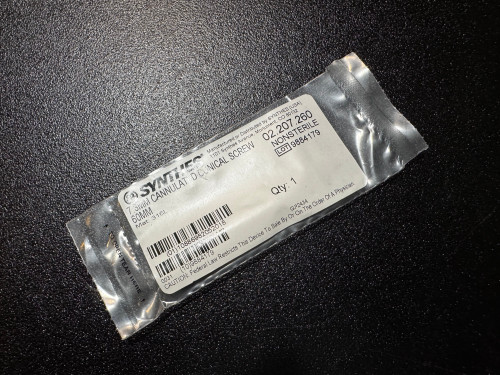 Photo of Synthes 02.207.260 7.3mm Cannulated Conical Screw 60mm