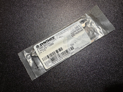 Photo of Synthes 226.561 4.5mm Broad LCP Plate, 6H, 116mm