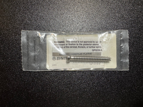 Screw photo of Synthes 02.207.055 7.3mm Cannulated Locking Screw 55mm