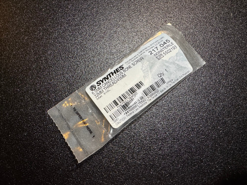 Photo of Synthes 217.045 6.5mm Cancellous Screw 32mm Thread, 45mm