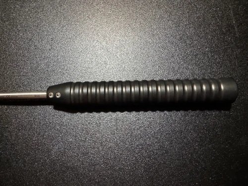 Handle photo of Symmetry 46-3412 PG Magnum Cup Spinal Curette, STR, 9mm, 12.5"
