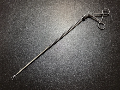 Photo of Storz 26177 VK Laparoscopic Ratchet Adhesion Forceps 5mm X 34cm