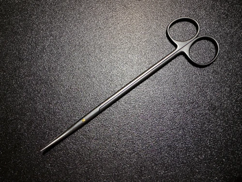 Photo of Symmetry 224.35.68 Slim Ceramic Coated Metzenbaum Scissors, TC, CVD, 7"