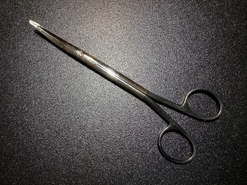 Handle photo of Microsurgery Instruments SFL20CF Supercut Gorney Freeman Scissors, CVD, 8"