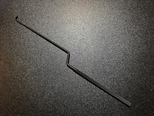 Handle photo of Medtronic 9560655 METRx Bayoneted Dissector, Straight