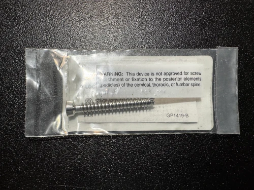 Screw photo of Synthes 02.207.250 7.3mm Cannulated Conical Screw 50mm