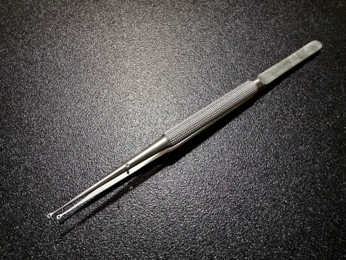 Photo of Snowden-Pencer 32-5587 Micro Diamond-Jaw Mills Proximal Ring Forceps, 7"
