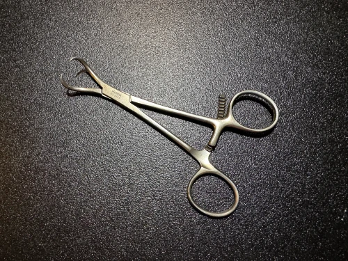 Handle photo of W. Lorenz 03-3355 Dolwick Reich Mandibular Guiding Clamp
