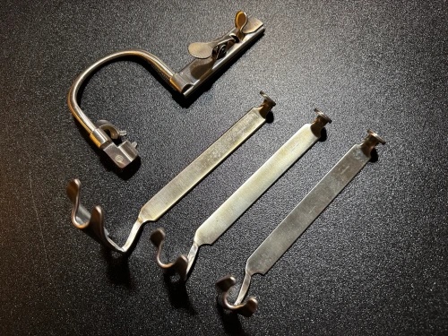 Photo of Jarit 450-110 Davis Mouth Gag Frame, Left & Ring Blades Set