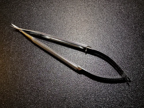 Top photo of Symmetry 78-0515 Micro Adventitia Scissors, CVD, 7"