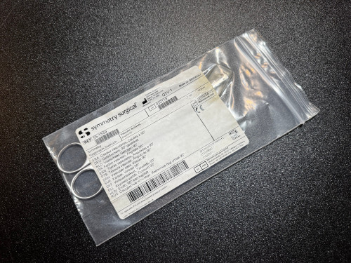 Package photo of Symmetry 55-1539 Hagemann-Diethrich Vascular Scissors, ANG 90°, 7" (New)