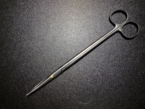 Photo of Symmetry 224.56.77 Potts Tenotomy Ceramic Coated Scissors, TC, CVD, 8"