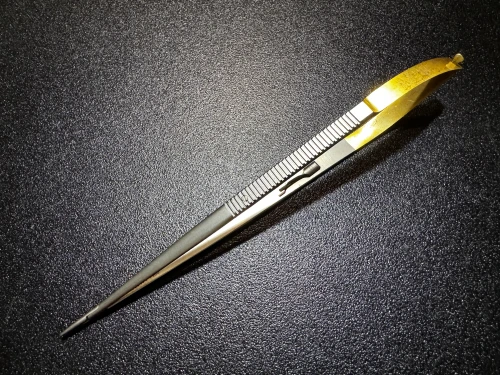 Photo of Jarit 121-231 Castroviejo Microsurgical Needle Holder, TC, 8.5"