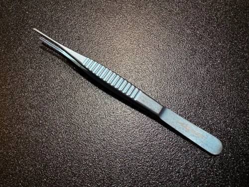 Top photo of Symmetry 55-2007T Titanium DeBakey Vascular Forceps, 2mm, 6"