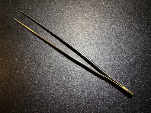 Top photo of Symmetry 32-563 DeBakey Tissue Forceps, TC, 2mm, 12"