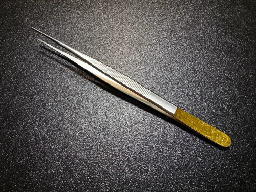 Top photo of Symmetry 32-565 DeBakey Tissue Forceps, TC, 1.5mm, 8.25"
