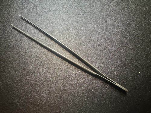 Top photo of Codman 30-4156 Tissue Forceps, 1 X 2 Teeth, 10"