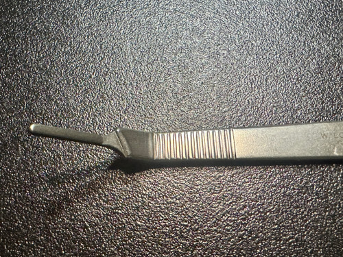 Head photo of W. Lorenz 16-0009 3L Angled Knife Scalpel Handle, 8" (NEW)