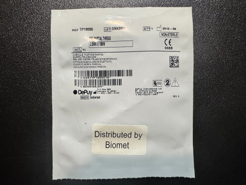 Photo of Depuy TP18000 Peg Partial Thread, 2.5mm X 18mm