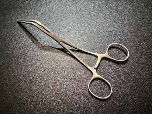 Handle photo of Pilling 35-3535 Debakey Angled Peripheral Vascular Clamp, 7"