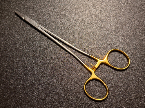 Handle photo of Jarit 121-200 Sarot Needle Holder, Carb-Bite, 7.25"