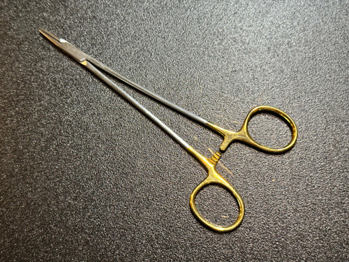 Handle photo of Jarit 121-185 DeBakey Vascular Needle Holder, TC, 7"