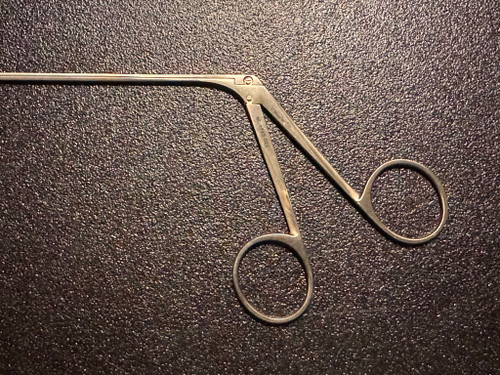 Handle photo of V. Mueller NL3785-023 Rhoton Cup Forceps, STR, 1mm Cup