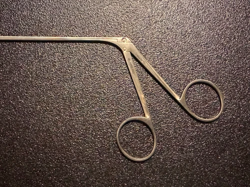 Handle photo of V. Mueller NL3785-023 Rhoton Cup Forceps, STR, 1mm Cup