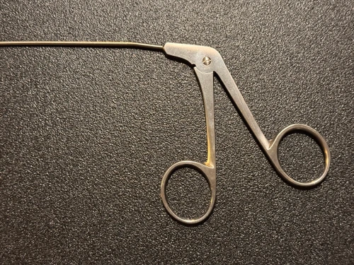 Handle photo of Pilling 50-6461 Jako-Kleinsasser Micro-Laryngeal Cup Forceps, ANG Right