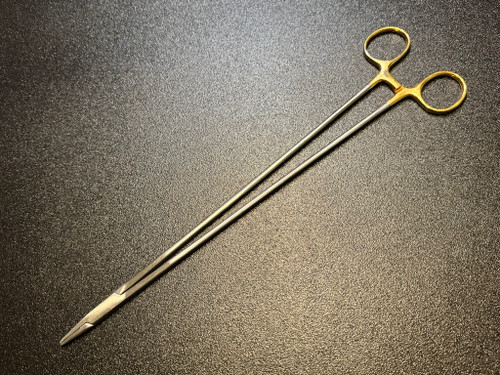 Jarit 121-189 DeBakey Vascular Needle Holder, TC, 12.25"