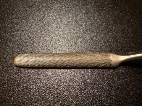 Top blade photo of V. Mueller OS4462 Bayonet Bone File