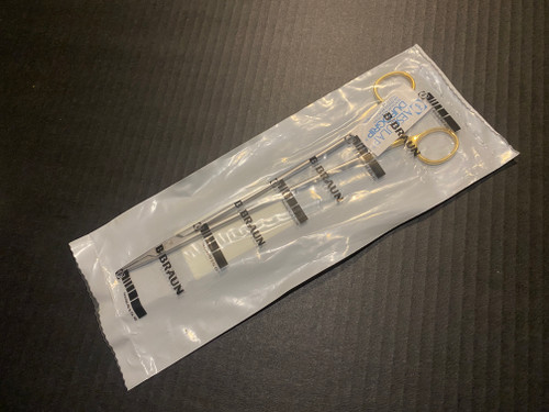 Aesculap BM033R Durogrip TC DeBakey Needle Holder, 6.5