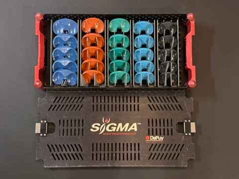Photo of Depuy 9505-02-813 SIGMA FB Curved Insert Trials Set