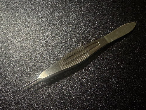 Photo of Jarit 355-159 Castroviejo Suture Tying Forceps, 0.12mm Teeth