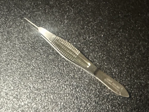 Handle photo of Jarit 355-159 Castroviejo Suture Tying Forceps, 0.12mm Teeth