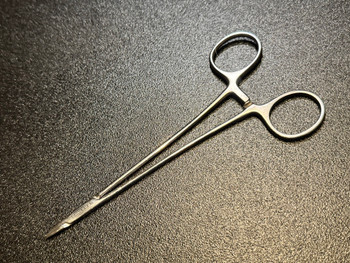 Scanlan 6006-28 Micro Needle Holder, Diamond Dust Jaws, 6.25