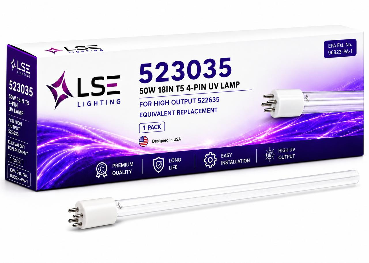 523035 UV Lamp 50W Compatible with Pentair High Output Model# 522635