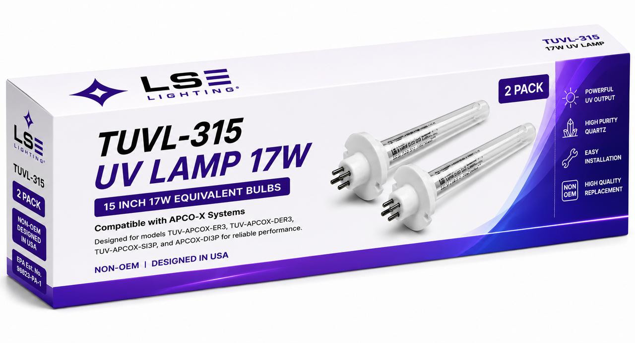 UVライト TUVL-315 UV-C Replacement Lamp 2 Pack – 15