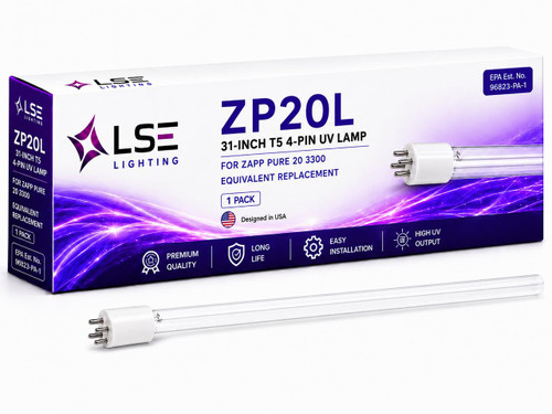 LSE Lighting ZP20L Equivalent UV Bulb for Zapp Pure 20 & 3300 | Designed in USA