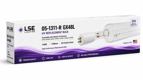 LSE Lighting 05-1311-R Equivalent UV Bulb for Germicidal Water Treatment 110W 