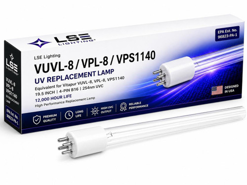 LSE Lighting Vitapur VUVL-8 VPL-8 VPS1140 Equivalent UV Bulb 
