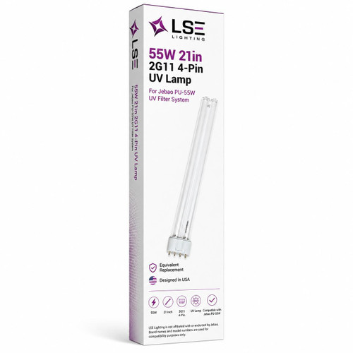  LSE Lighting 55W 2G11 Ultraviolet UVC lamp for Jebao Filter PU-55W 