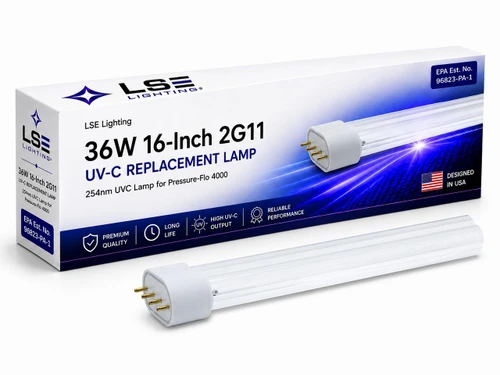 LSE Lighting 36W UV Bulb for Pressure-Flo 4000 PT1703 PT1728 Filter 