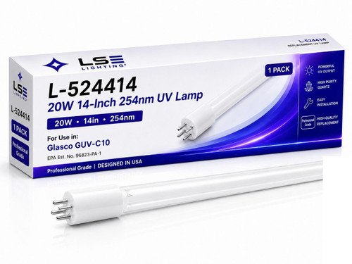 LSE Lighting L-524414 Equivalent UV Lamp for Glasco GUV-C10 C10-Plus C10-SC 