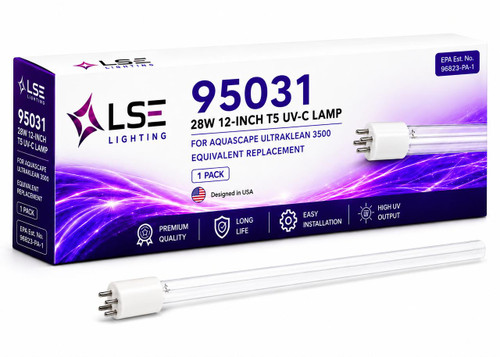 LSE Lighting 28W HO UV Lamp 95031 compatible with Aquascape UltraKlean 3500 