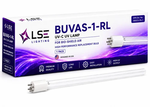 LSE Lighting BUVAS-1-RL Equivalent UV lamp for Bio-Shield Air Sanitizer 