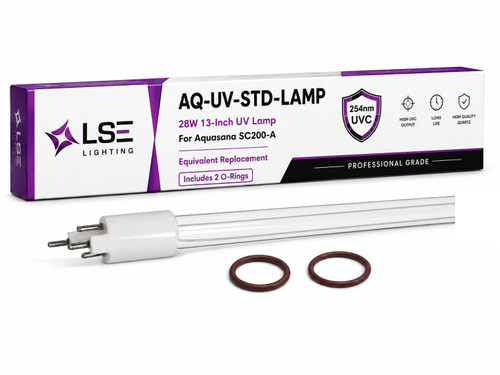 LSE Lighting AQ-UV-STD-LAMP Equivalent UV bulb for Aquasana AQ-UV-20 120V 