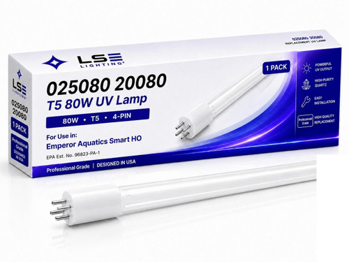LSE Lighting 025080 UV Lamp 20080 T5 80W Intended for Emperor Aquatic Smart HO 