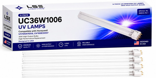 Product image of LSE Lighting 4pack UV Lamp UC36W1006 for Honeywell UV100A1059 UV100E3007