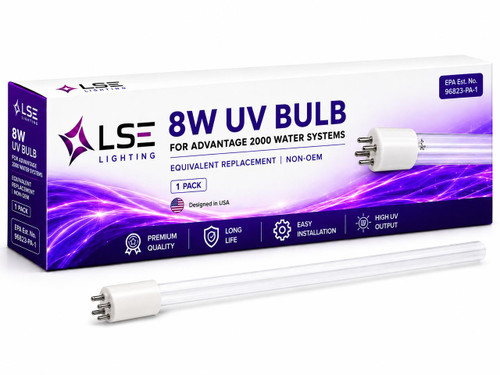 LSE Lighting A20008 Equivalent UV replacement Bulb 8 Watt 